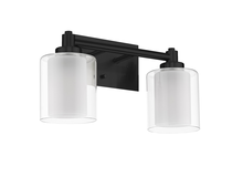 HOMEnhancements 19350 - Sonora Wall Sconce/Vanity - MB  Clear & White Glass